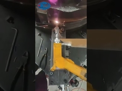 Welding the stainless tube with the laser welder