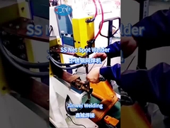 Saldatura di maglie di acciaio inossidabile con saldatore stazionario