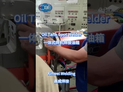 Serbatoio di olio di saldatura con saldatrice a punti sospesi