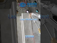 Contenitore di metallo per saldatura con macchina di saldatura a laser